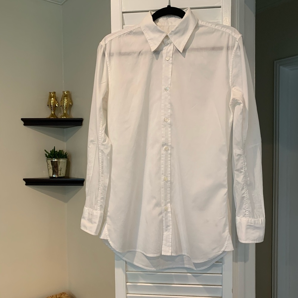 Alexander McQueen white button down shirt